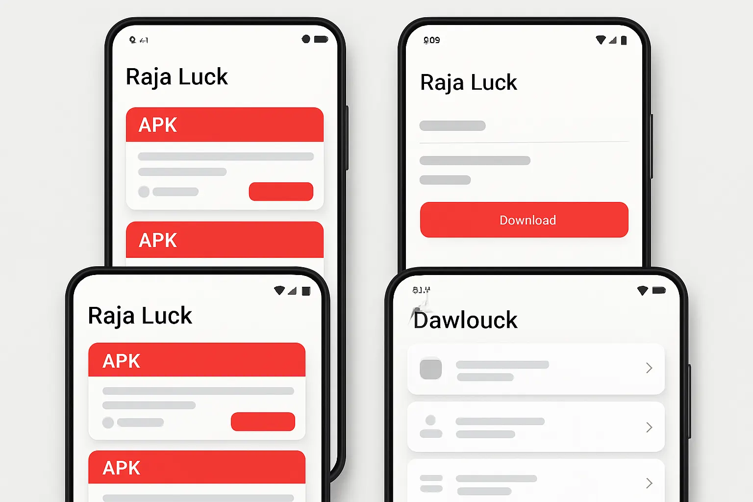 Raja Luck Android screen